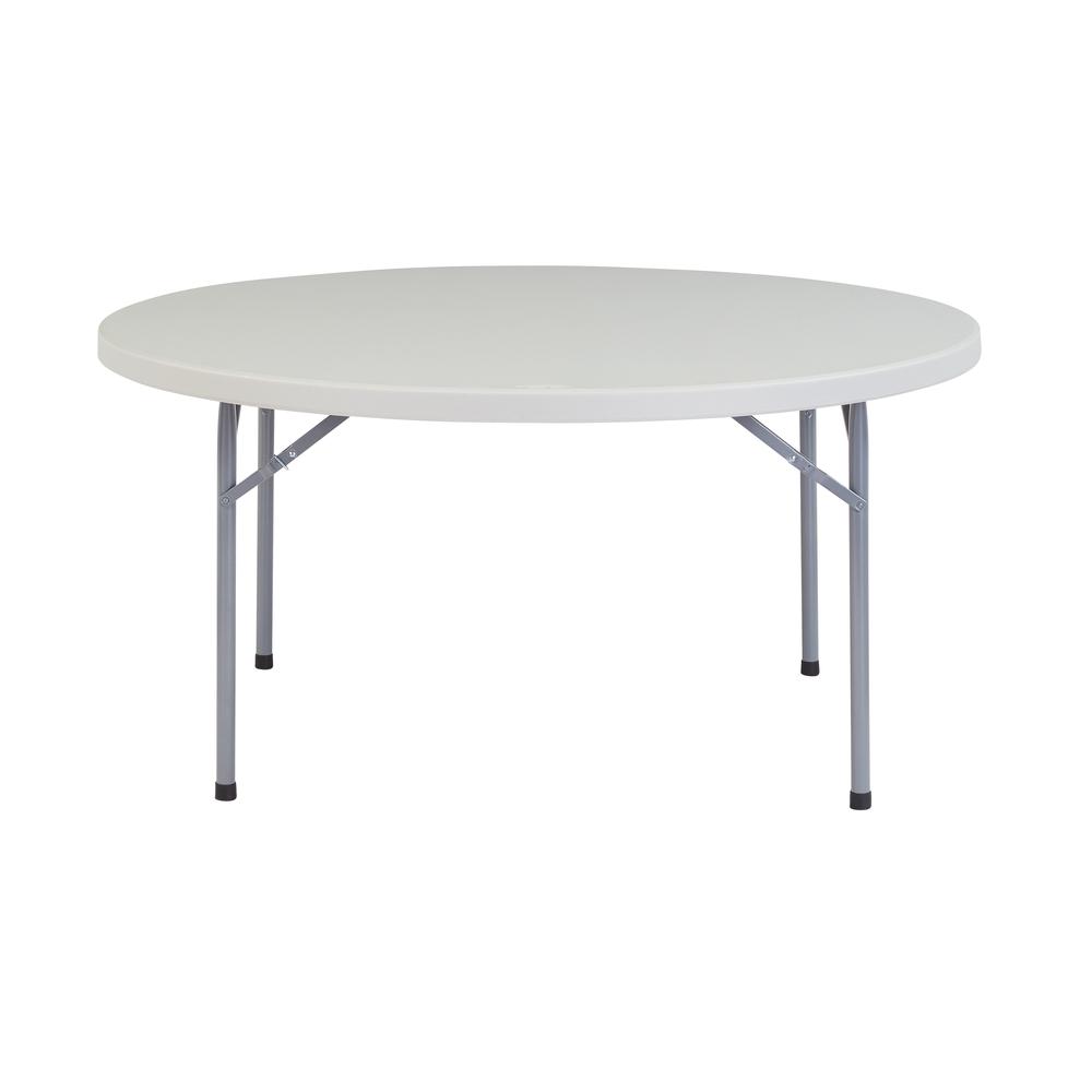 NPS¬Æ 60" Heavy Duty Round Folding Table, Speckled Grey