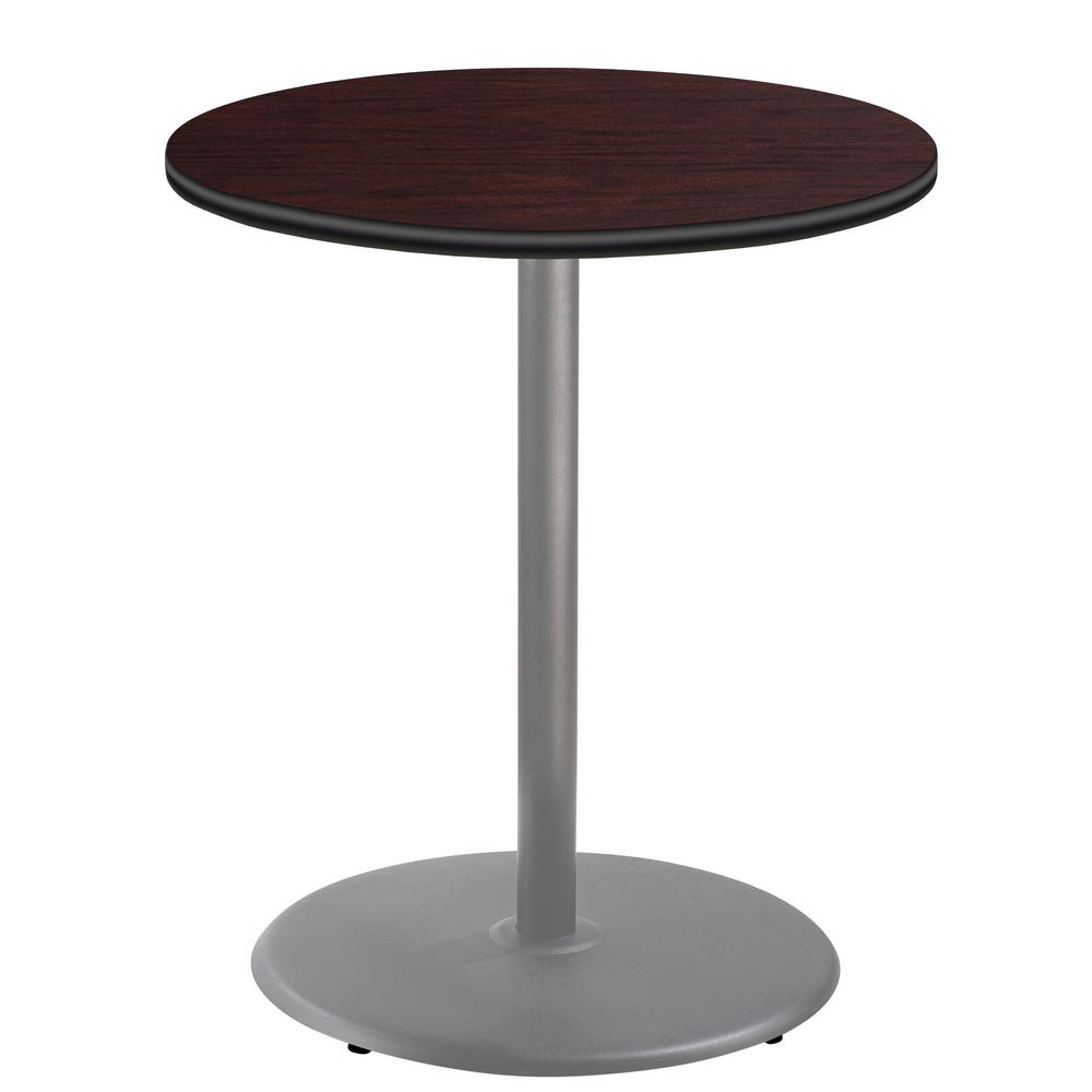 NPS® Café Table, 36" Round, Round Base, 42" Height, Particleboard Core/T-Mold