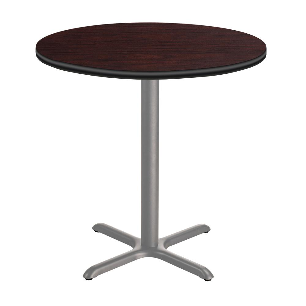 NPS® Café Table, 36" Round, "X" Base, 42" Height, Particleboard Core/T-Mold