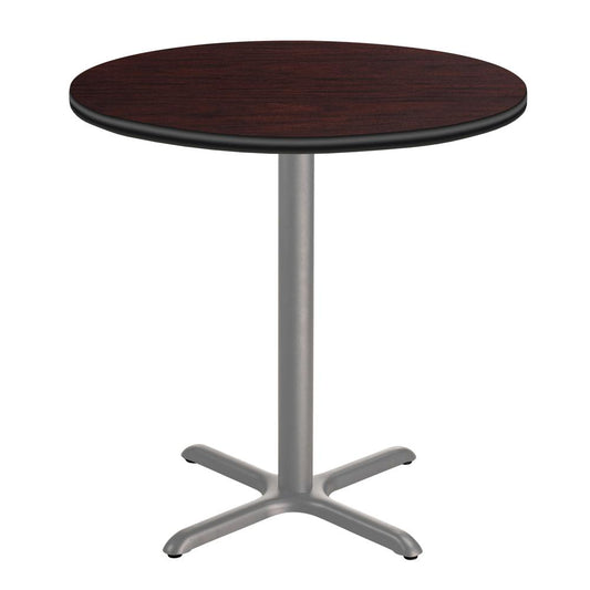 NPS® Café Table, 36" Round, "X" Base, 36" Height, Particleboard Core/T-Mold