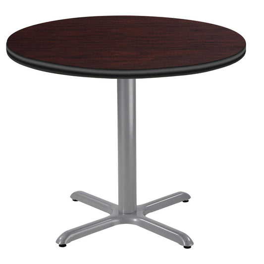 NPS® Café Table, 36" Round, X Base, 30" Height, Particleboard Core/T-Mold