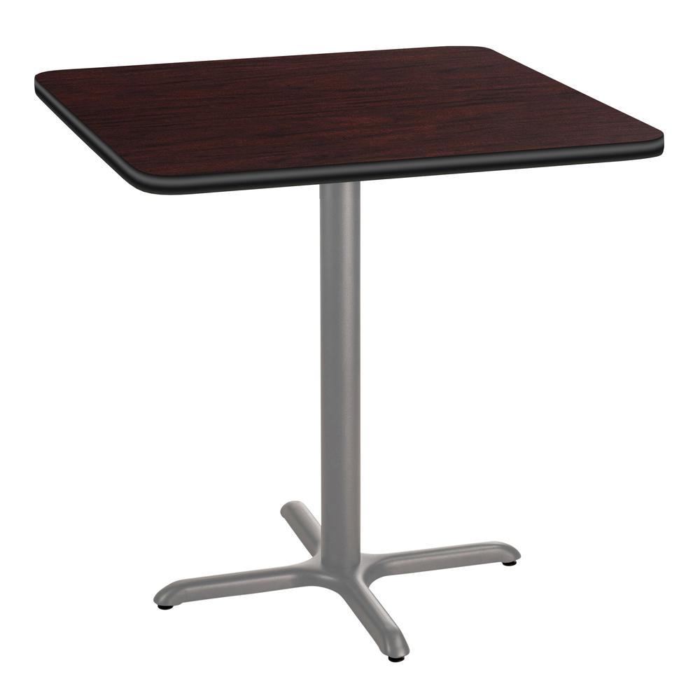 NPS® Café Table, 36" Square, "X" Base, 36" Height, Particleboard Core/T-Mold