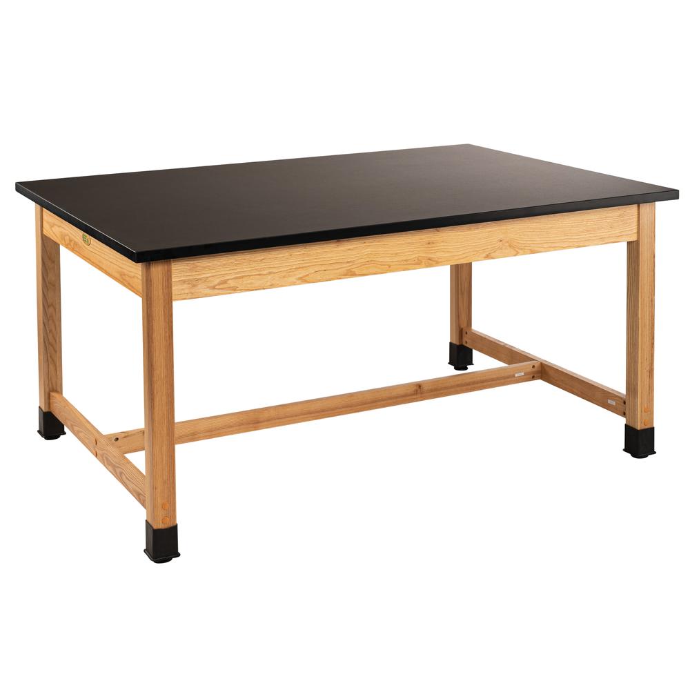 NPS¬Æ Wood Science Lab Table, 42 x 60 x 30, Chemical Resistant Top