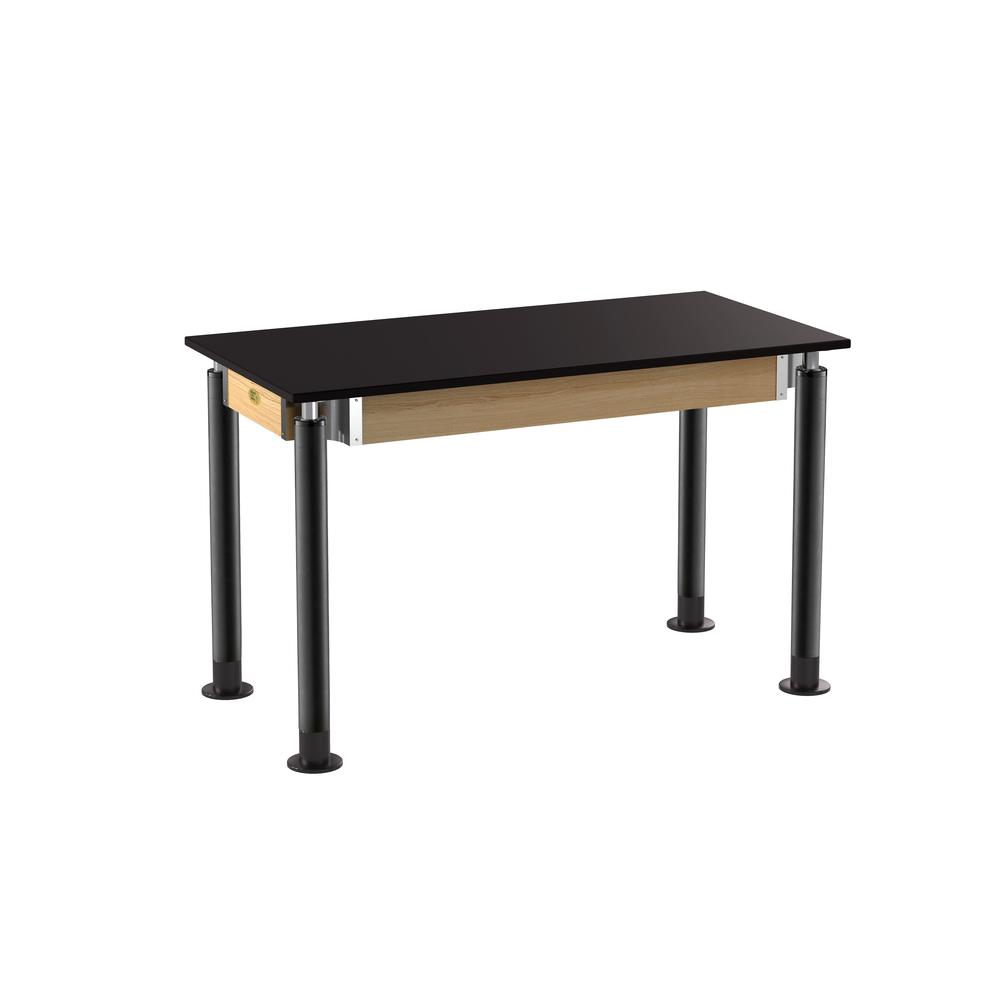 NPS¬Æ Signature Science Lab Table, Black, 24 x 48, Chemical Resistant Top,