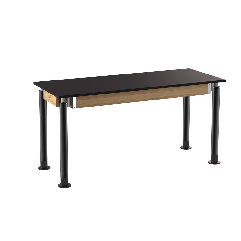 NPS¬Æ Signature Science Lab Table, Black, 24 x 60, Chemical Resistant Top,