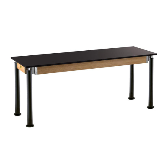 NPS¬Æ Signature Science Lab Table, Black, 24 x 72, Chemical Resistant Top,