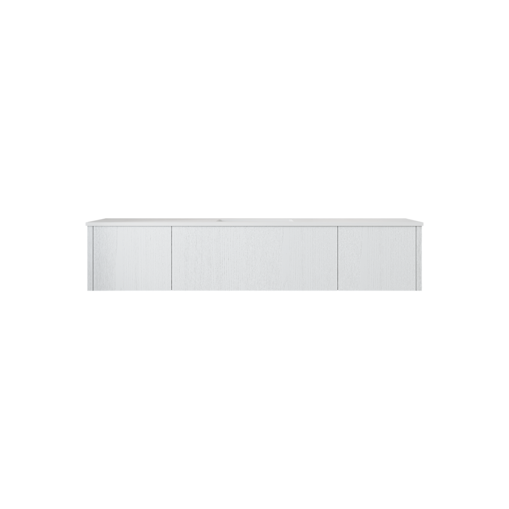 Legno 72" Alabaster White Single Sink Bathroom Vanity Matte White