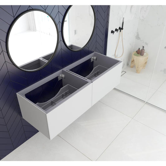 Vitri 60 - Cloud White Double Sink Cabinet