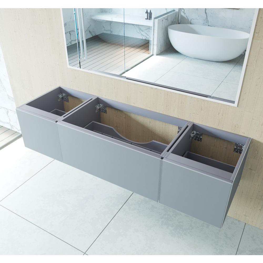 Vitri 72 - Fossil Grey Single Sink Cabinet