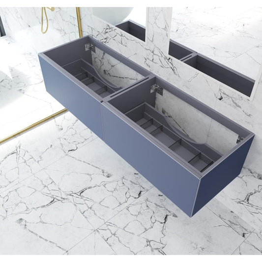 Vitri 72 - Nautical Blue Double Sink  Cabinet