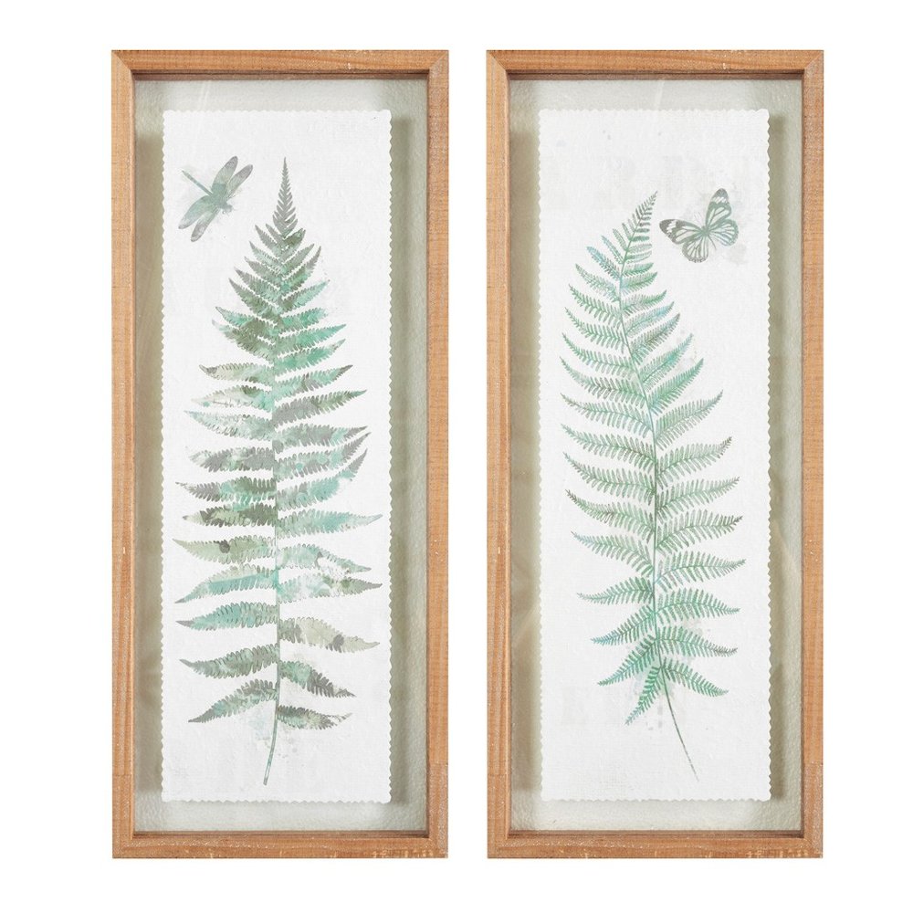 Fern 2PC Set Framed Wall Decor Natural 336