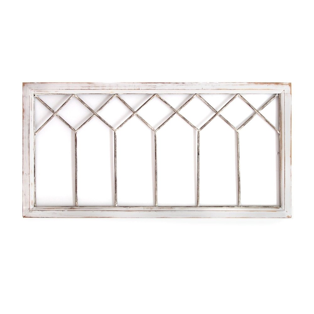 Stratton Home Decor Distressed Window Panel Wall Decor