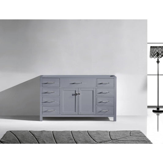 Caroline 60" Single Cabinet in Gray