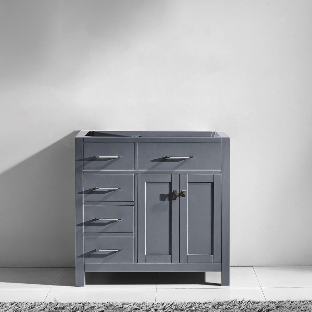 Caroline Parkway 36" Single Cabinet in Gray