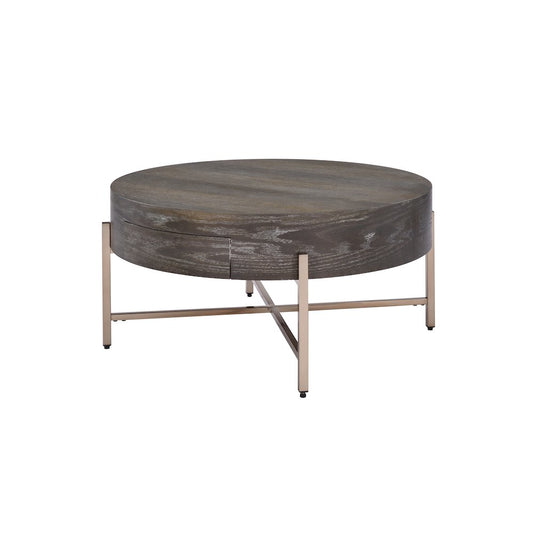 Weyton Coffee Table, Dark Oak & Champagne