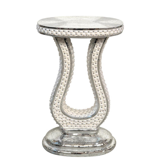 Pearlescent Harp Base Table