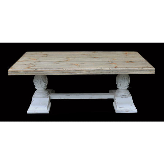 Farmhouse Winsor Chaulk White Coffee Table