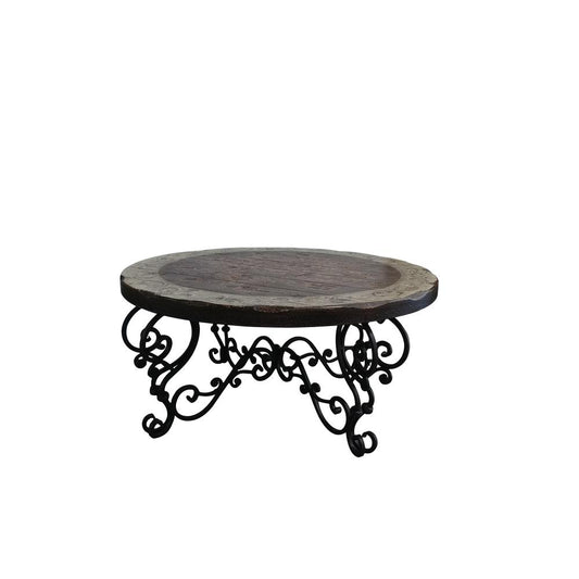 Peruvian Iron Round Coffee Table