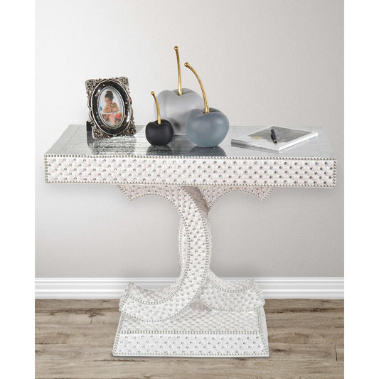 Crystal and Pearls Large Console