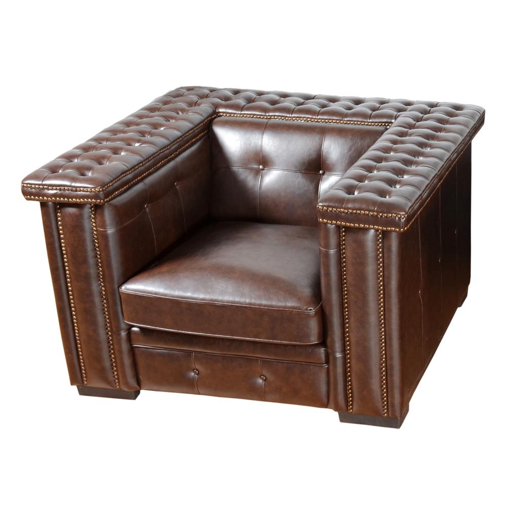 Micro Leather Bench Chair