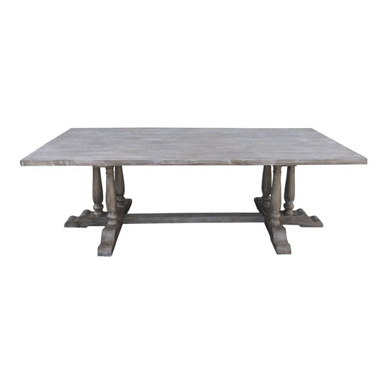 Mystique Gray Mahogany New Port Dining Table