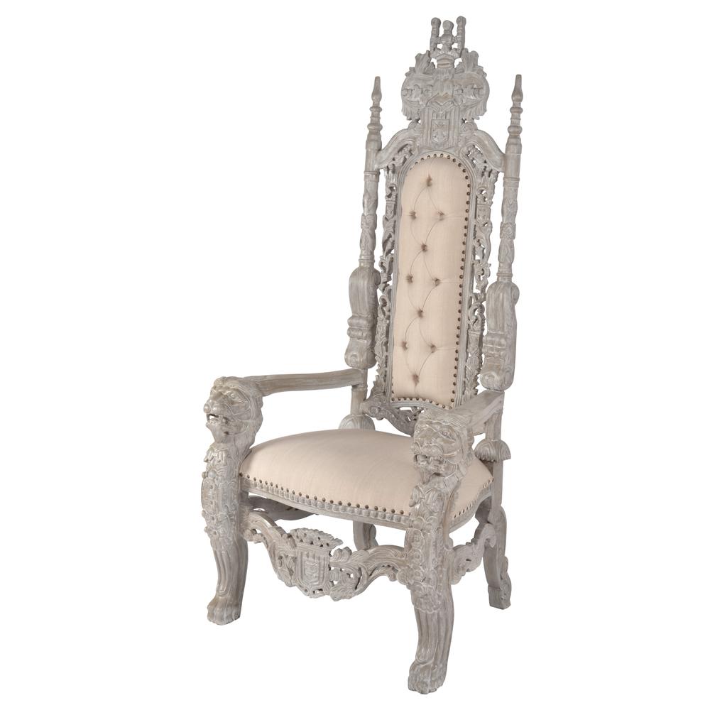 Mystique Gray Royal Lion King Chair