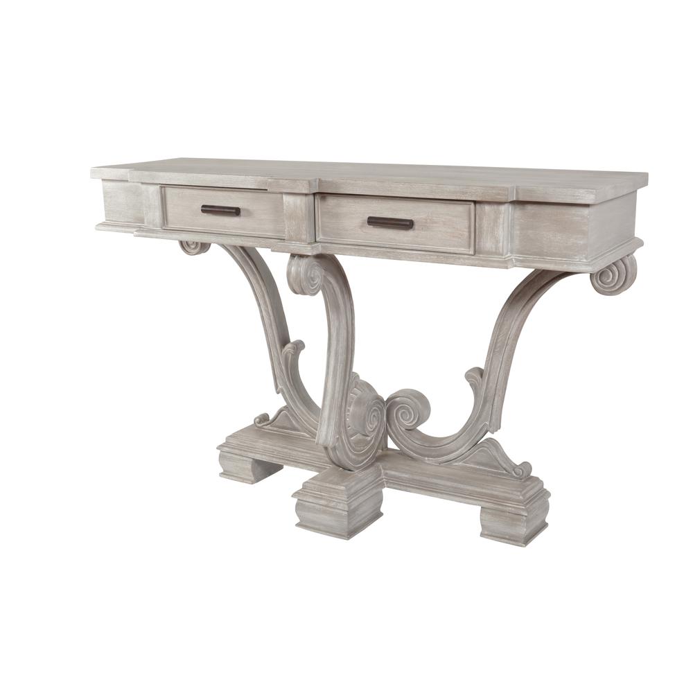 Mystique Gray 2 Drawer Console