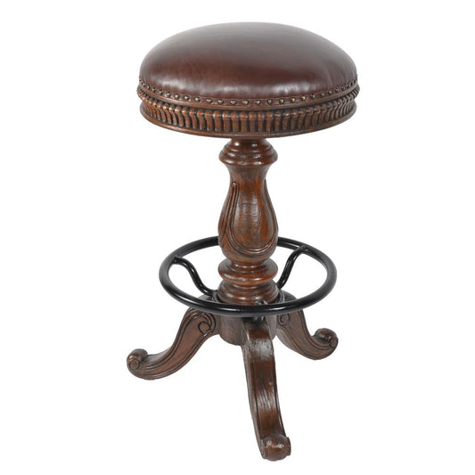 Church Street Leather Bar Height Stool