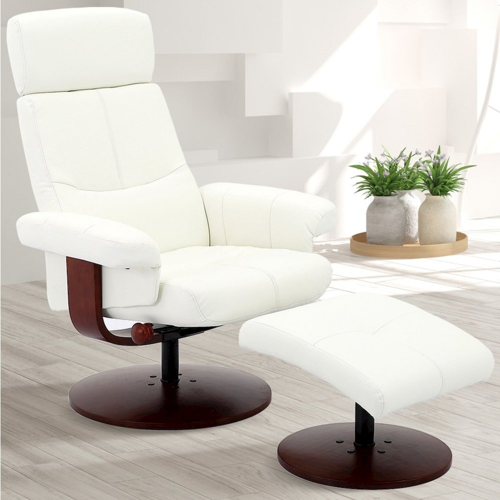 Relax-R™ Regina Recliner White Polyurethane