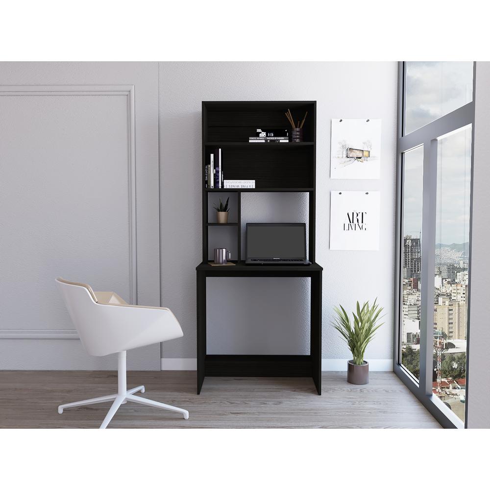 Xalo Computer Hutch Desk In Black