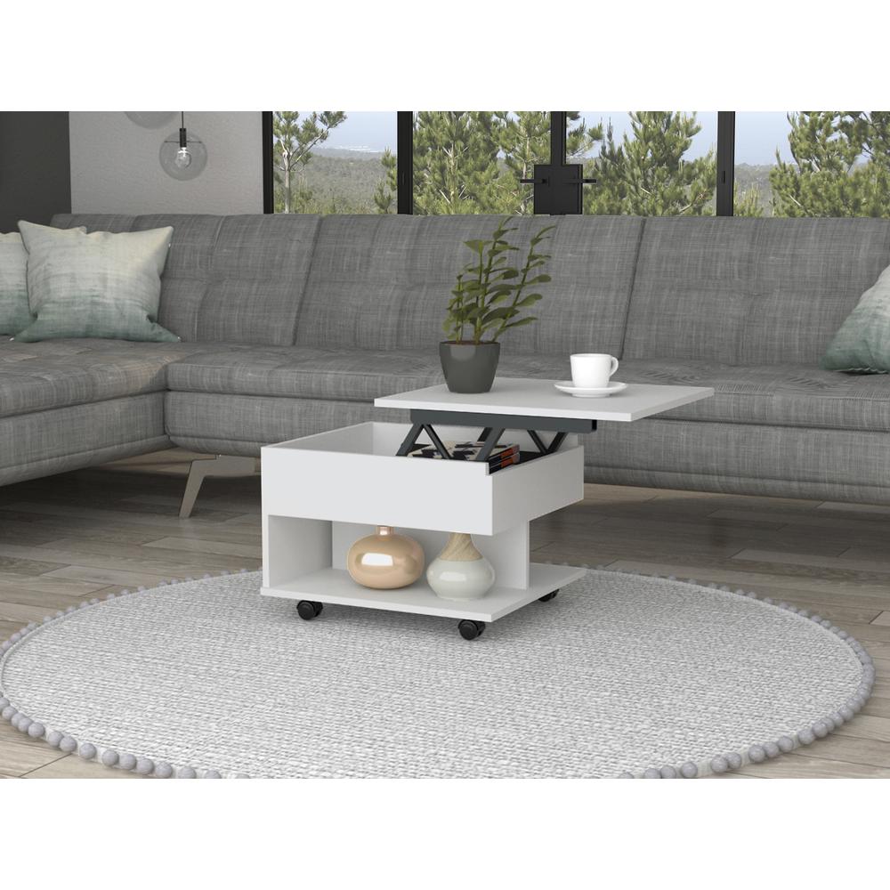 Babel Lift Top Coffee Table - White