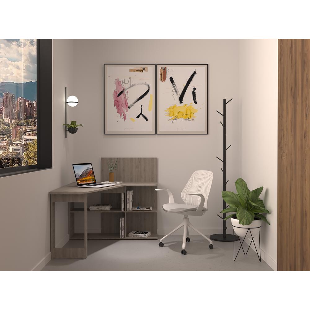 Kairi Computer Desk Light Grey