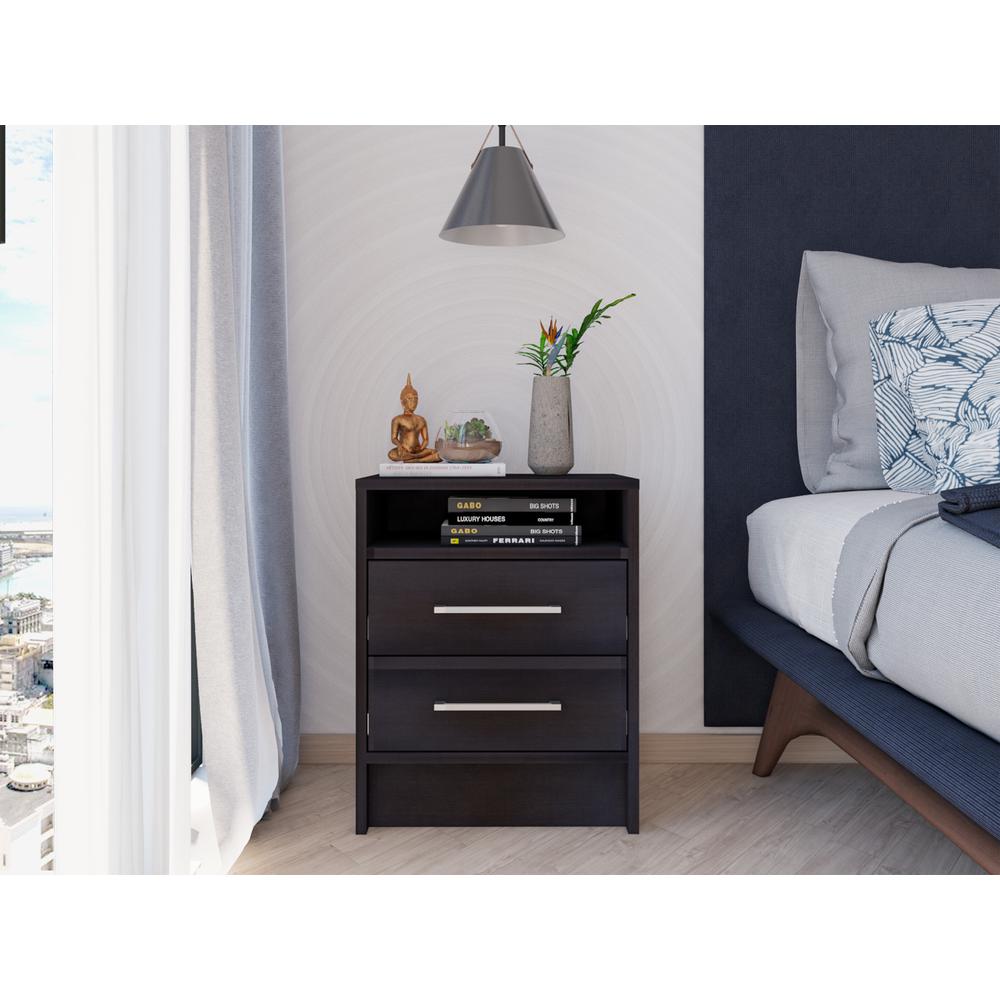 Leyva Nightstand Black Wengue