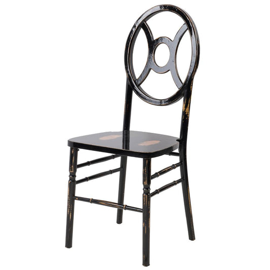 Commerical Seating Products Twin Lime Black Wash Wood Chairs,