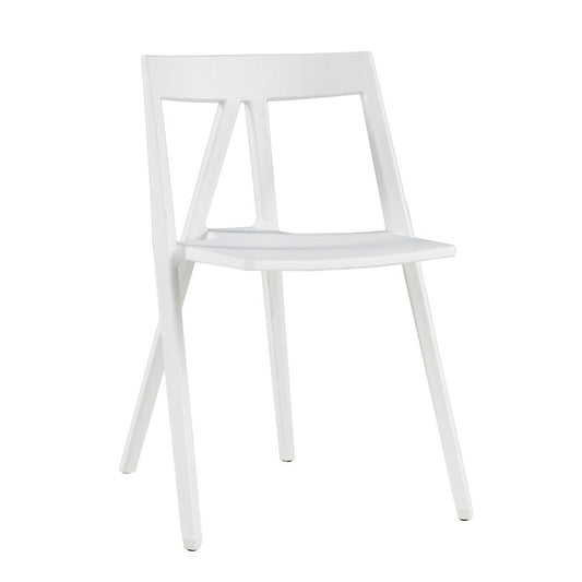 Commerical Seating Products RPP WH Milan Armless White Chairs