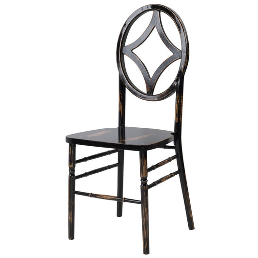 Commerical Seating Products Diamond Lime-Black Wash Wood Chair