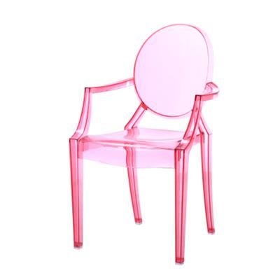 Commercial Seating Products Kage (Ghost)  Polycarbonate Stackable   chair with Arms, KID chair- Dark Pink