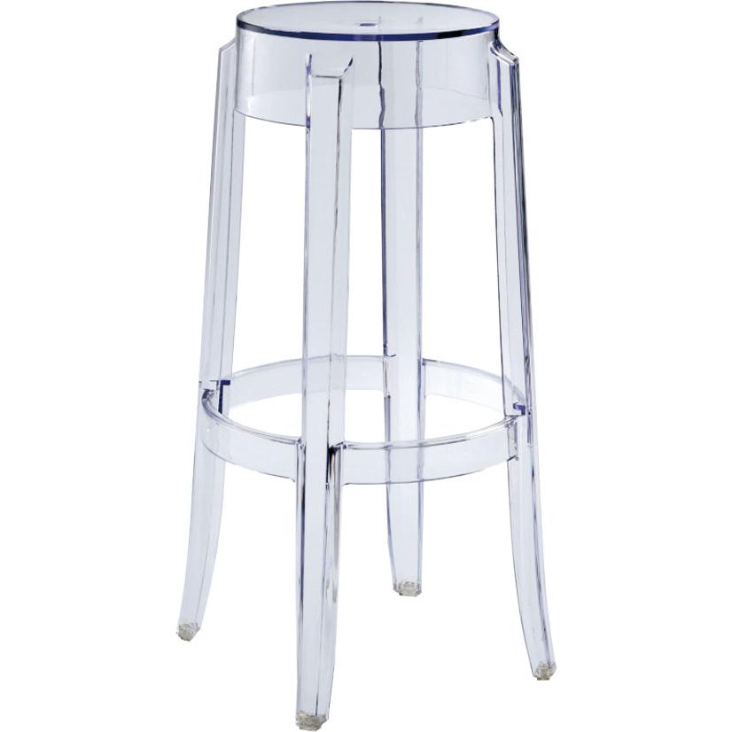 Commerical Seating Products RPC Clear  Kage Backless Stool Chairs