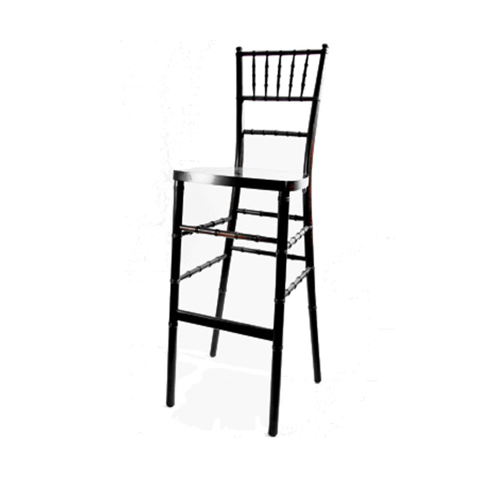 Commerical Seating Products European Black Wood Dining Bar Stool Chairs