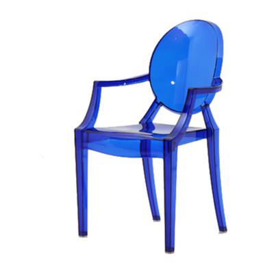 Commercial Seating Products Kage (Ghost)  Polycarbonate Stackable   chair with Arms, KID chair-Dark blue