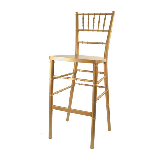 Commerical Seating Products European Gold Wood Dining Bar Stool Chairs