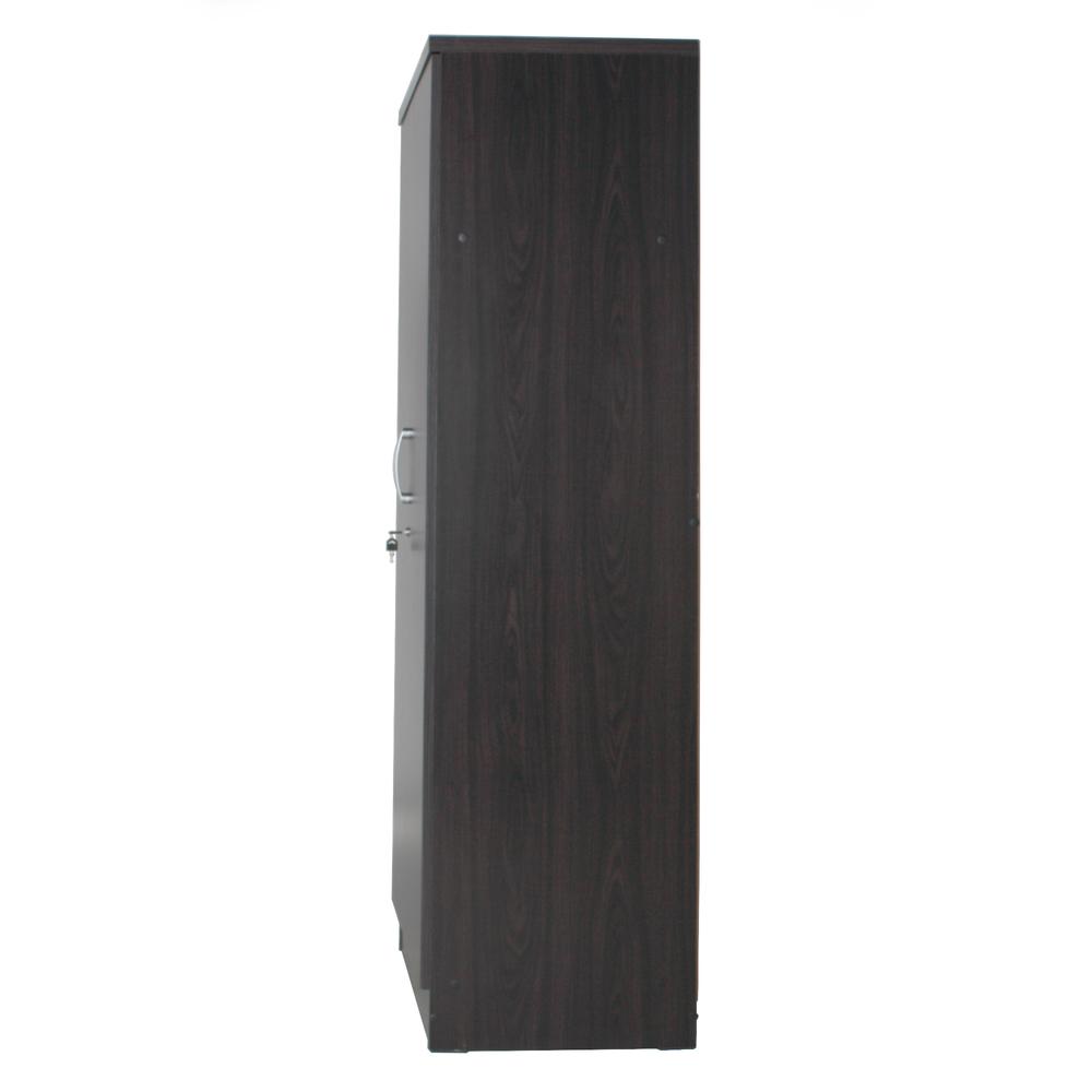 Better Home Products Harmony Wood Two Door Armoire Wardrobe Cabinet in Tobacco