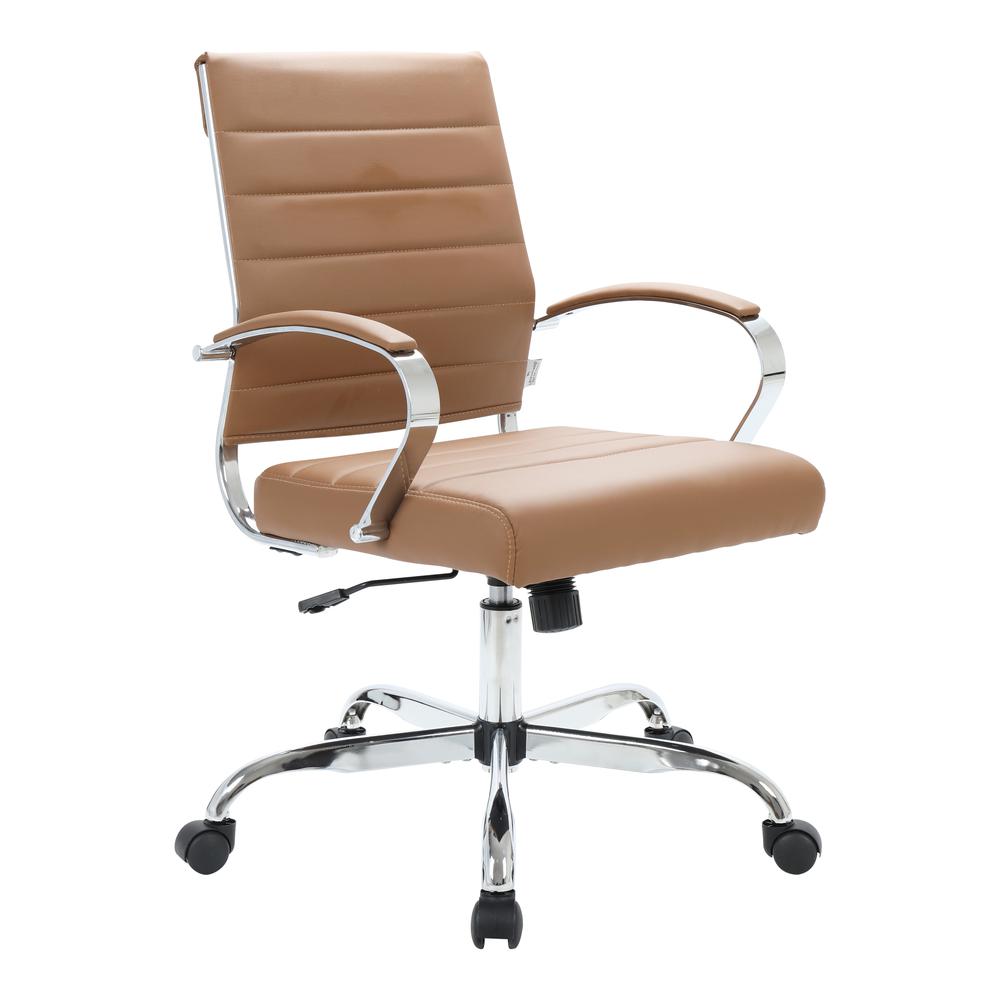 LeisureMod Benmar Leather Office Chair BO19BRL