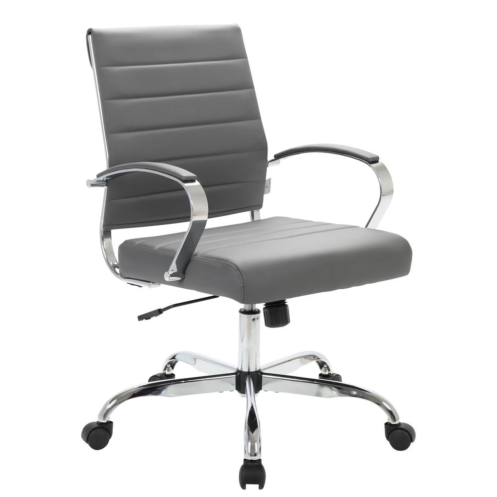 LeisureMod Benmar Leather Office Chair BO19GRL