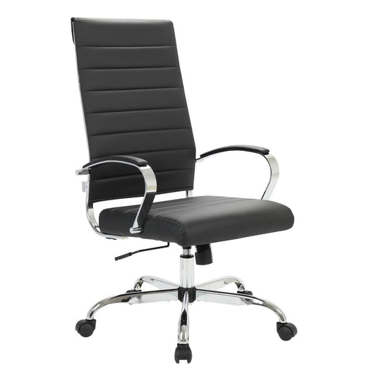 LeisureMod Benmar High-Back Leather Office Chair BOT19BLL