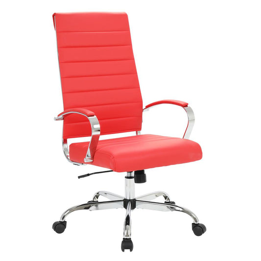 LeisureMod Benmar High-Back Leather Office Chair BOT19RL