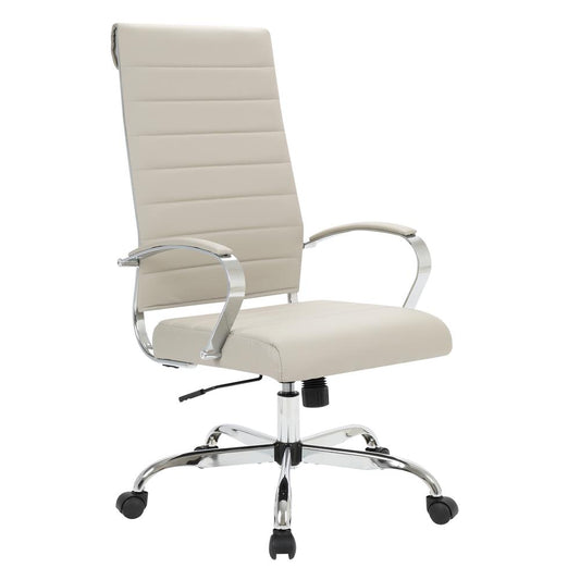 LeisureMod Benmar High-Back Leather Office Chair BOT19TL