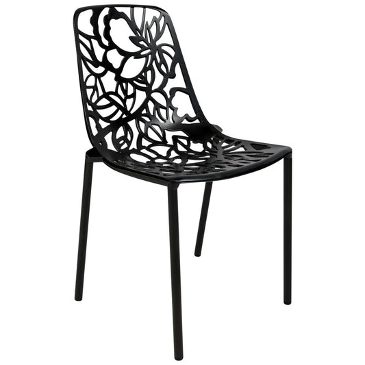 LeisureMod Modern Devon Aluminum Chair DC23BL