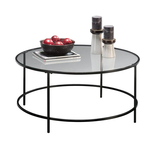 Harvey Park Coffee Table Black/Clear Gla