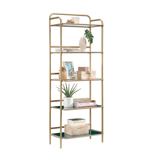 Coral Cape Bookcase Metal/Glass